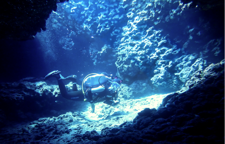 Tunnels and Caves Dives Site Protaras Cyprus Diving Adventures Agnieszka Bronka Bronowska
